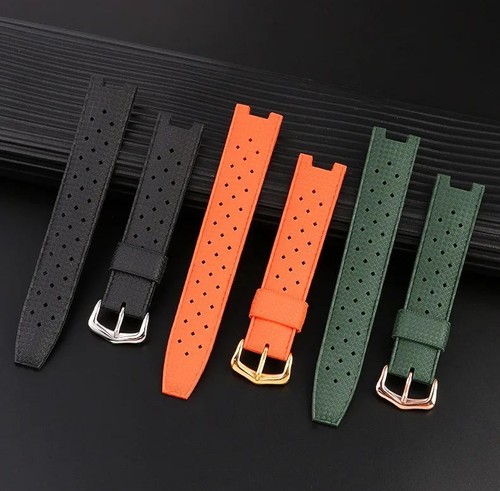 Silicone Rubber Watch Strap for CARTIER PASHA Series Diver 20mm Replacement Band - Picture 1 of 26