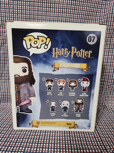 Funko Pop! Figura de vinilo Harry Potter Rubeus Hagrid #07 6" tamaño súper nueva en caja - Imagen 5 de 10