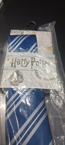 Harry Potter (RAVEN) Necktie. Blue with Silver stripes. New in the package. By W - Picture 5 of 5