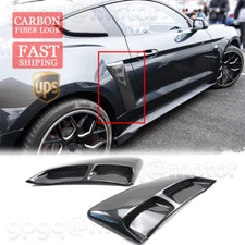 For Ford Mustang 2015-2023 Carbon Fiber Rear Fender Panel Side Body Flare Scoop