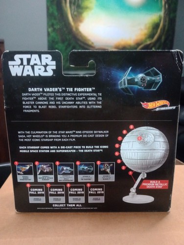 Hot Wheels Star Wars Commemorative Darth Vader TIE Fighter 4 of 9 Death Star BAF - Picture 7 of 9