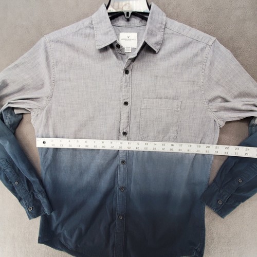 American Eagle Mens Shirt Size Medium Button Up Long Sleeve Collared - Picture 10 of 17