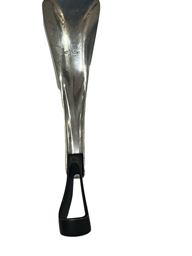 DANSK PT/MA ODIN Serving Spoon Salad Black Handle FLATWARE Vintage Mid Century - Picture 4 of 9