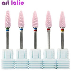 Pink-Ceramic-Nail-Drill-Bit-Bullet-Style-Electric-Rotary-Nail-File-Nail-Art-Tool