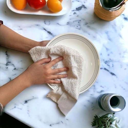 60 pack 5 dozen new white bar towels bar mops cotton super absorbent 16x19 - Picture 6 of 7