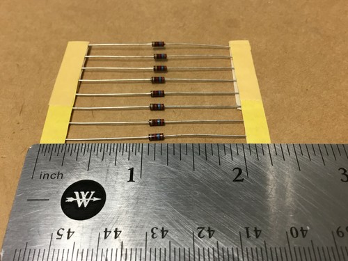 (8 PC) ALLEN BRADLEY RC05GF362J RES,CARBON COMP,1/8 WATT,3.6k OHM,5% - Picture 2 of 2