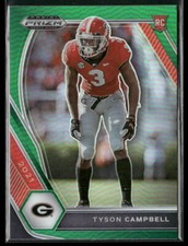 2021 Panini Prizm Draft Picks Collegiate #155 Tyson Campbell Green Wave