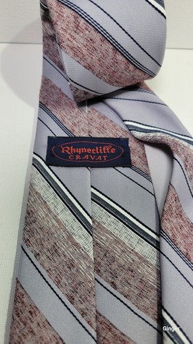 Rhynecliffe Cravat, vintage tie, grey - Picture 7 of 7
