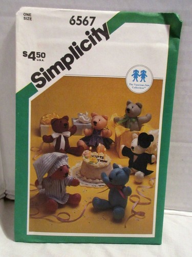 2 Vtg Uncut Simplicity Vanessa-Ann Patterns Bear & Moonbeam Boy Doll & Clothes - Picture 2 of 6