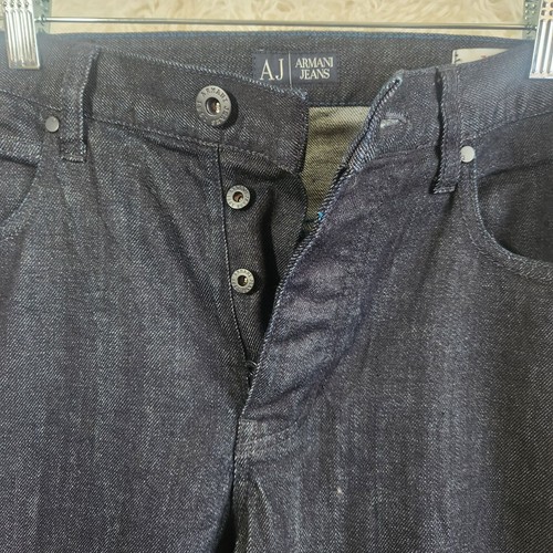 Pantalones de mezclilla Armani Jeans J21 lavado oscuro con botones talla 38 para hombre? (Ver Medida - Imagen 3 de 7
