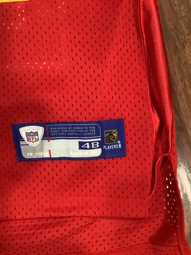 Larry Johnson #27 NFL Kansas City Chiefs Red Jersey Reebok  Field Jersey. S 48 - Picture 3 of 6