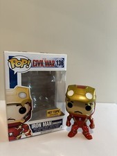 Funko Pop! Vinyl: Marvel - Iron Man (Unmasked) - Hot Topic (HT) (Exclusive) #136