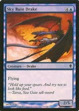 MTG - Zendikar - Sky Ruin Drake - 2X - Foil - NM