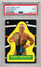 1985 Topps Hulk Hogan RC WWF Wrestling Sticker #1 PSA 9 MINT  3419