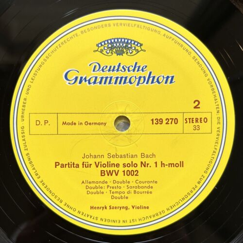 Szeryng Violin J.S.Bach Partitas & Sonatas Solo DGG 2709 028 3LP Stereo NM - Picture 5 of 12