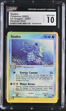 CGC 10 GEM MINT Seadra 2003 EX Dragon 39/97 Reverse Holo Pokemon Card