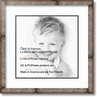 ArtToFrames Matted 18x18 Natural Picture Frame with 2" Double Mat, 14x14 Opening