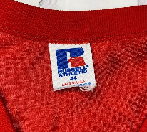 *VTG* Russell 90s Kansas City Chiefs Steve Bono #13 Red Jersey; Made in USA; 44 - Picture 7 of 11