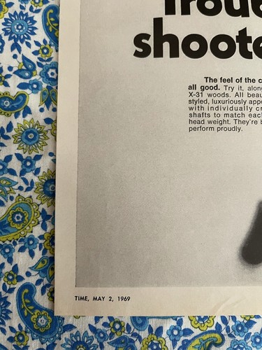 Vintage 1969 Wilson Golf Club Print Ad 5 Iron X31 -Ad Only - Picture 5 of 7