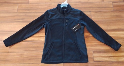 Women's Swiss Tech Sweater Jacket Fleece Black New With Tags Beautiful!