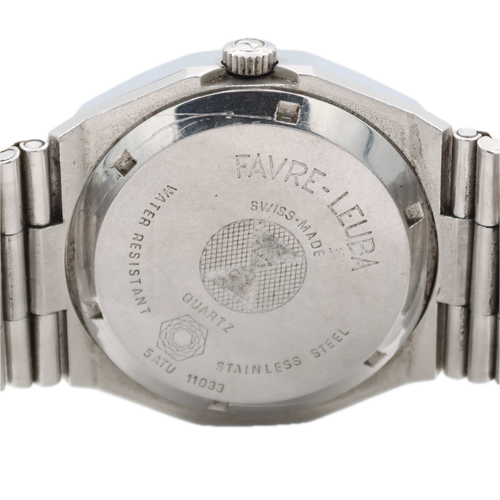 Vintage Favre-Leuba 11033 Quartz Raider Herren Quarz Armbanduhr 352 Swiss Stahl - Bild 7 von 7