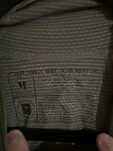 MASSIF ACU Army Combat Shirt ACS Flame Resistant Top Camo USGI Military Medium - Picture 2 of 20