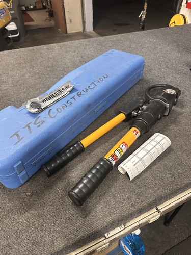 NEW Huskie Tools EP-410 Hydraulic Compression Tool w/ Burndy U25RT Die Set - Picture 10 of 14