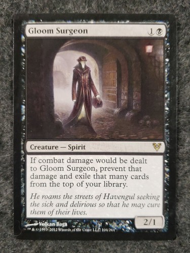 MTG, Avacyn Restored, Gloom Surgeon, regular, No.104, R............... (DS3D1L4) - Picture 5 of 12