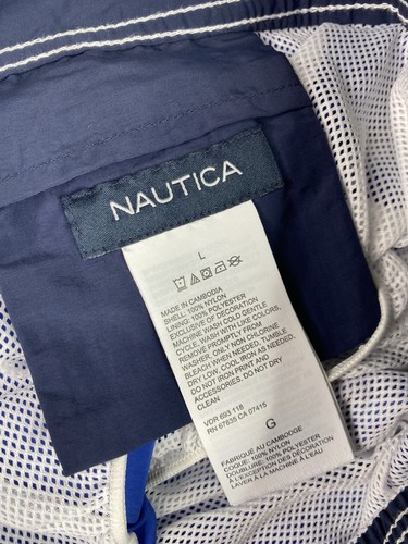 Nautica - Blue Two Tone Logo Spell-out Swim Trunks / Board Shorts - Men’s L - Picture 6 of 7