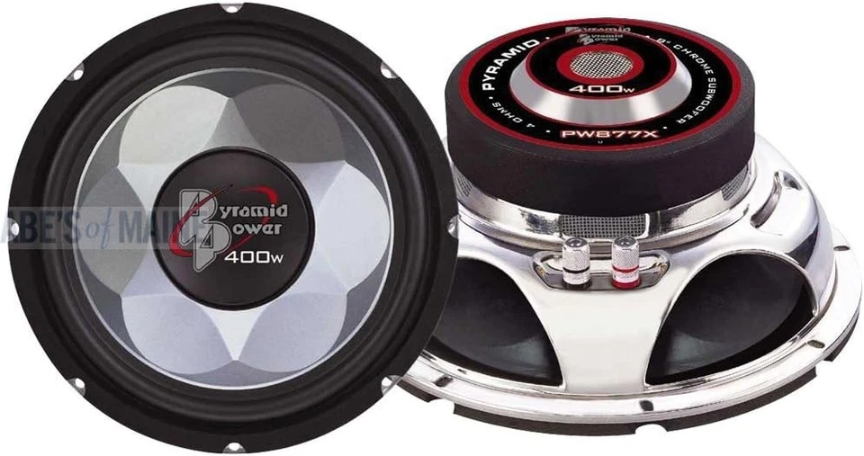 Compact 300 Watt 6-Inch Subwoofer with Durability and Enhanced Bass Response - Image 2 of 2