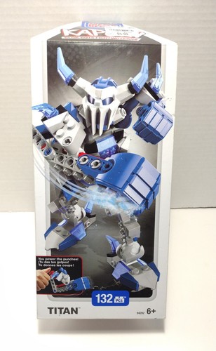 2014 Mega Bloks Kapow Bots Fighting League Figure Titan NEW SEALED RARE - Picture 1 of 6