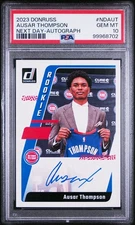 2023 Donruss Next Day Ausar Thompson Pistons RC Rookie AUTO PSA 10 GEM MINT