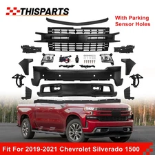 Front Bumper Cover Valance Grille Bracket Assembly For Silverado 1500 2019-2021