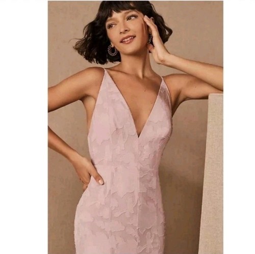 Fame & Partners BHLDN / Anthropologie Magnolia Purple Pink Floral Maxi Gown - Picture 2 of 10