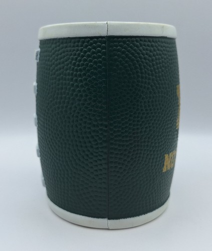 Notre Dame Koozie Green Gold Logo USA Fighting Irish Vintage Foam Football VGC - Picture 4 of 9