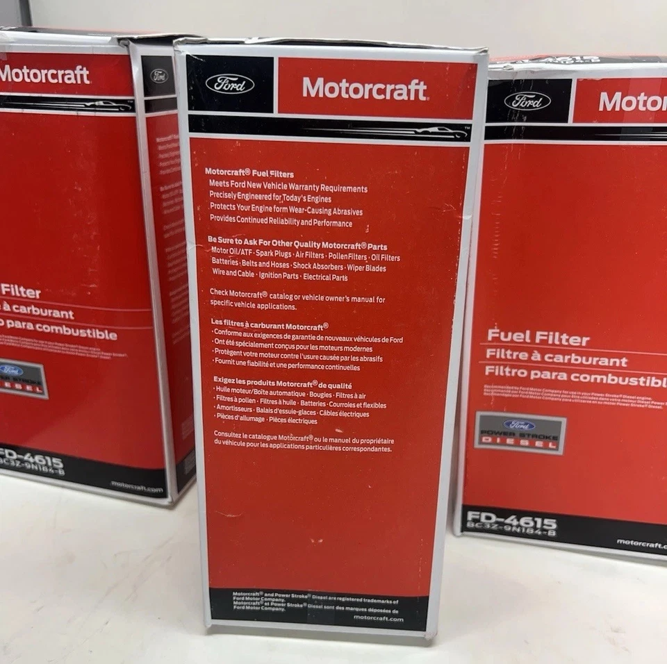 5X Filtro de combustible diésel genuino Motorcraft FD4615 para Ford F-250 Super F-350 6,7 L Foto 3 de 4