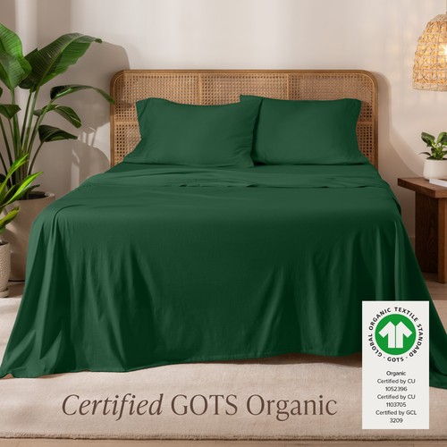 Set lenzuola in jersey di cotone biologico 150 GSM di Bare Home - Foto 58 di 70
