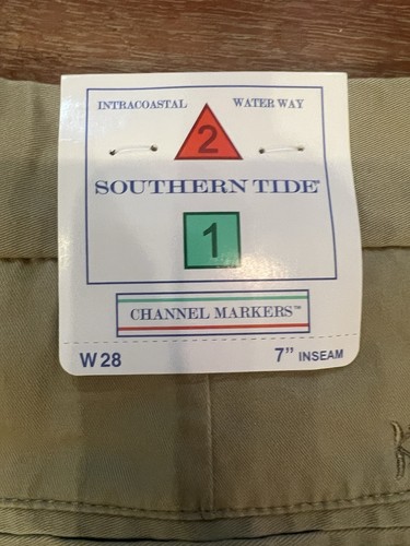 NWT Southern Tide Men’s 7in Channel Marker  Khaki Short Size 28 - Picture 7 of 7