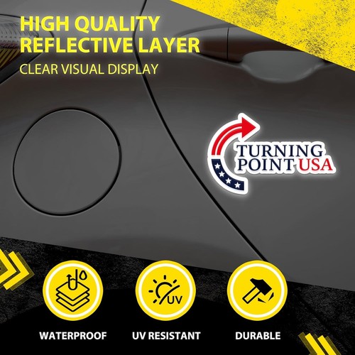 Charlie Kirk Turning Point USA Car Magnets - 2 Pack - Memorial Fridge Decal - Picture 8 of 9