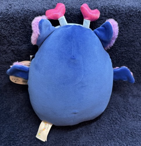 Malvaviscos Milán Murciélago Azul 8" Peluche NUEVO 2025 Día de San Valentín Vientre Difuso #2 - Imagen 2 de 4