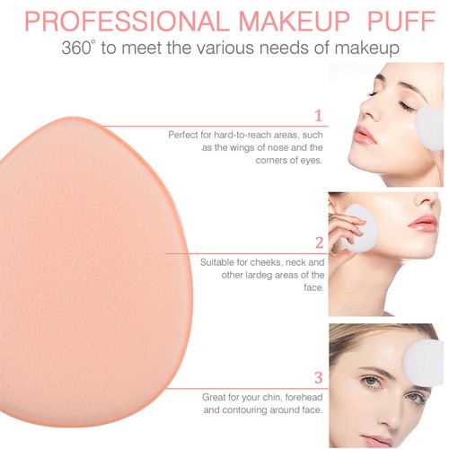 12 Pcs Wet and Dry Powder Puff Face Dual-use Makeup Cushion Foundation - Picture 10 of 10
