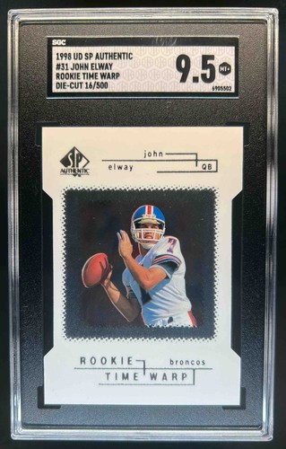 1998 SP Authentic John Elway Die Cuts #/500 Broncos SGC 9.5 - Picture 1 of 2