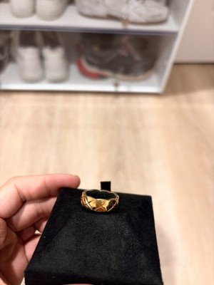 Chanel Coco Crush Ring, Small, 18K yellow gold Sz 55, w/COA, box