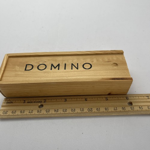 Juego de dominó dragón negro 28 piezas caja de madera con instrucciones 6" - Imagen 5 de 7