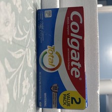 Colgate Total Whitening Toothpaste, Mint, 2 Pack, 5.1 Oz Tubes 1.07 per gallon