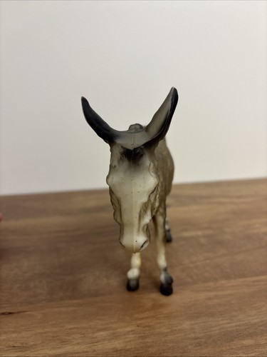 Vintage Toy Donkey Figure Hard Plastic Mule #669 Hong Kong 1960's Diamond - Picture 5 of 13