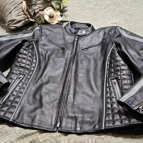 Xelement NWOT Advanced Motocycle Gear Black/ Gray Women's Jacket With Zip Out - Picture 2 of 13