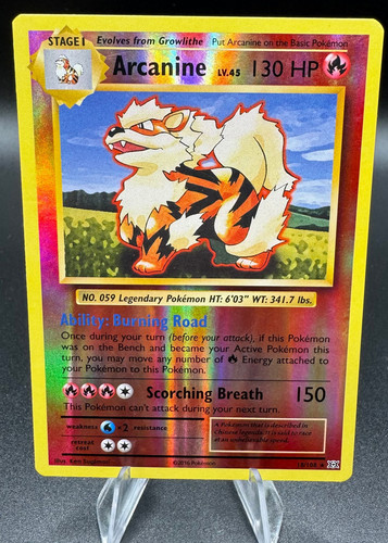 Pokémon TCG Arcanine Reverse Holofoil Rare XY Evolutions