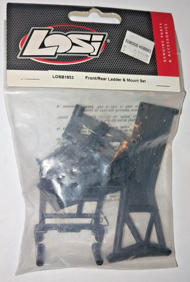 LOSI RC LOSB1853 Front & Rear Ladder & Mount Set Mini ReadyLift SCT - Image 2 of 3