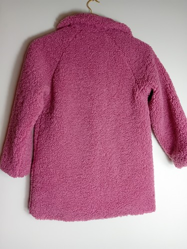 Girls Teddy Bear Pink Smart Very Coat Button Up Age 9 With Pockets - Picture 10 of 11
